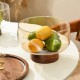Wooden & Glass Serving Platter 16cm